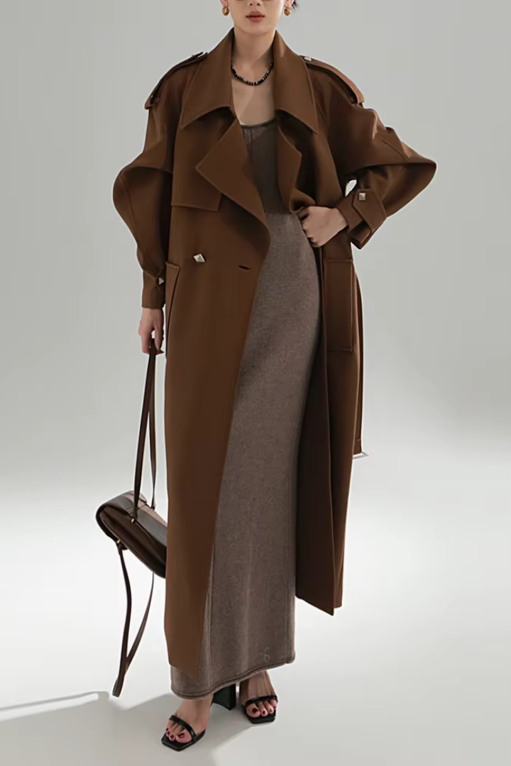 Brown Long Trench