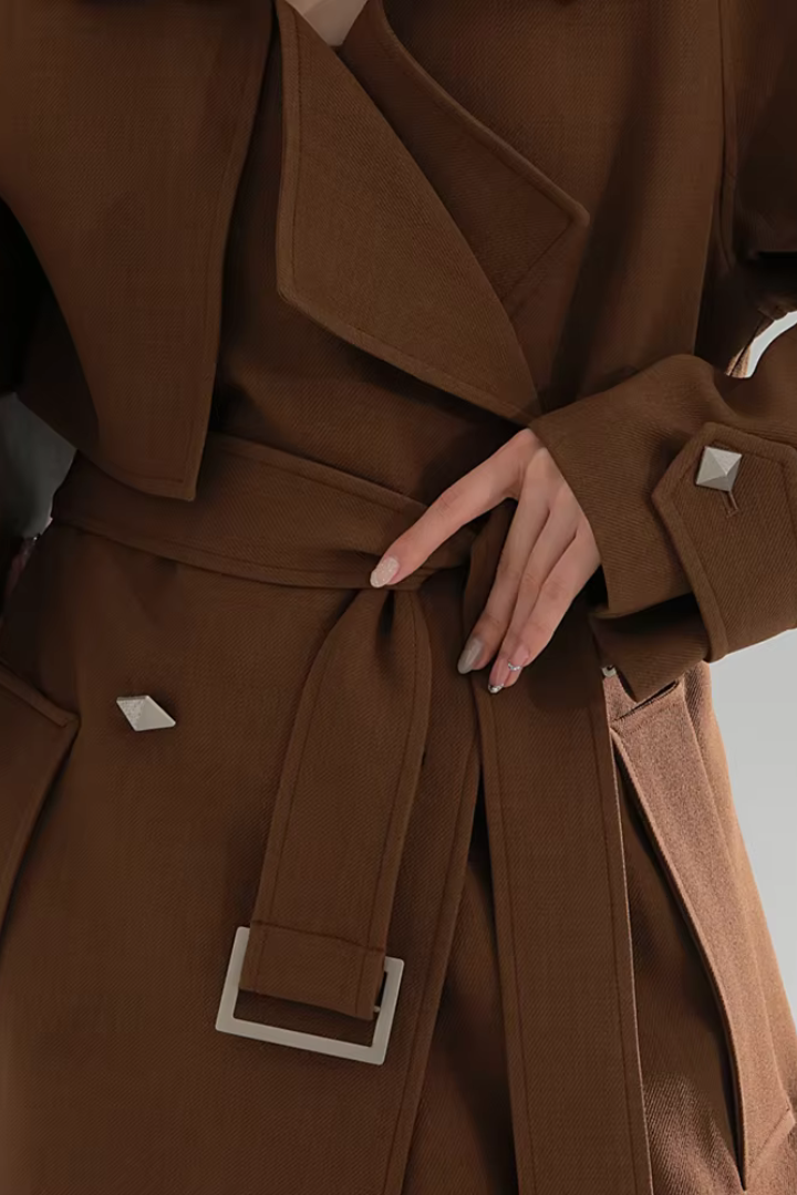 Brown Long Trench